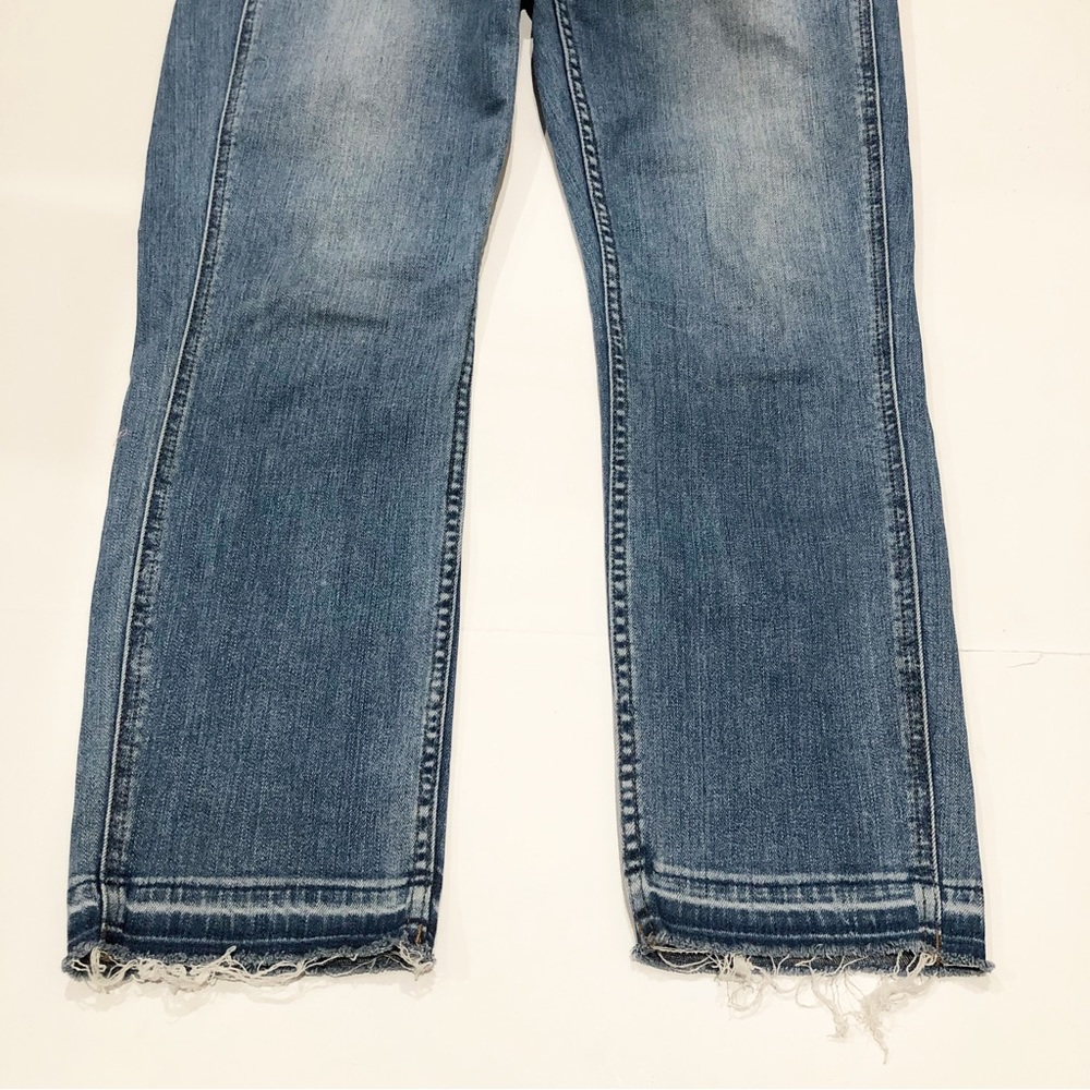 ‼️SOLD‼️Madewell Skinny Overall Raw Hem G1205 Large - Picture 6 of 9